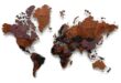 Отличный подарок зятю: деревянная карта мира