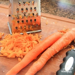 Гренки с сыром и морковью - фото шаг 2