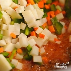 Суп с фрикадельками и помидорами - фото шаг 13