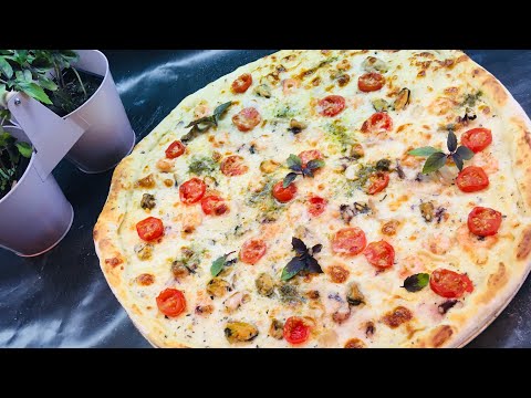 Видео рецепт Пицца с морепродуктами